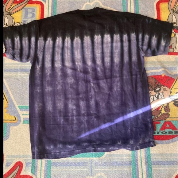 2005 liquid blue GLOW IN THE DARK kiss destroyer tye dye graphic band shirt VTG - Picture 4 of 5